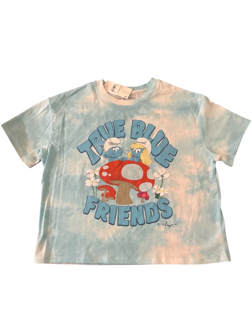 SMURFS Tye Dye T Shirt Girls